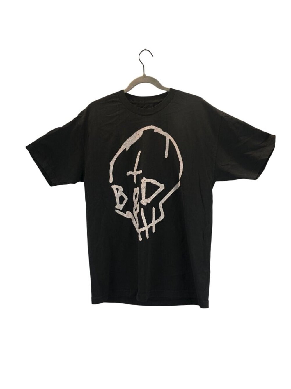 G-Eazy Shirt Mens Large Black White Spell Out Skull Logo Hip Hop Rap Music